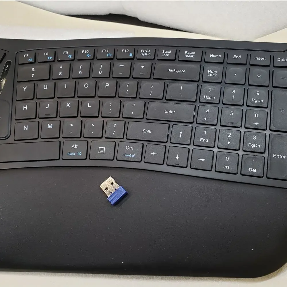 TECKNET Wireless Ergonomic Rechargeable Keyboard (Model TK-KB030)